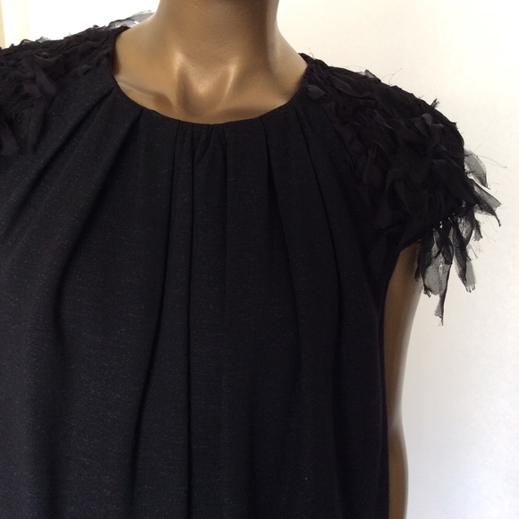 Giambattista Valli Black Dress Shoulder Details - Picture 3 of 6